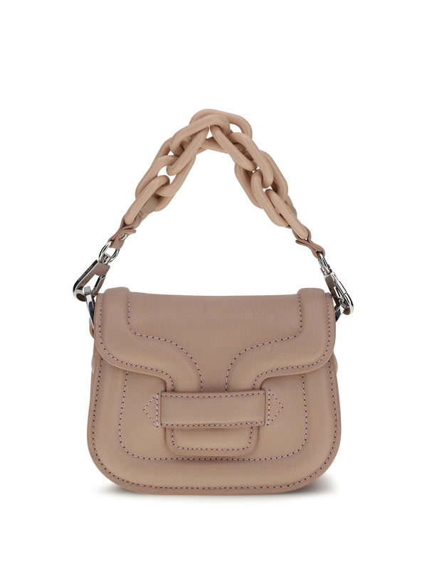 Pierre Hardy 100% calf leather (Bos Taurus) shoulder bag in beige