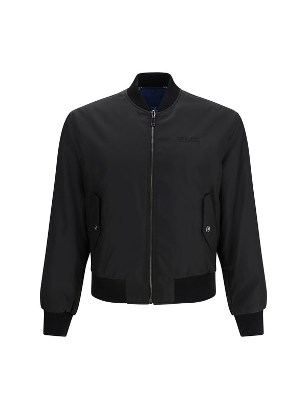 Versace Outer: 100% Polyamide; Inner: 100% Viscose jacket in black