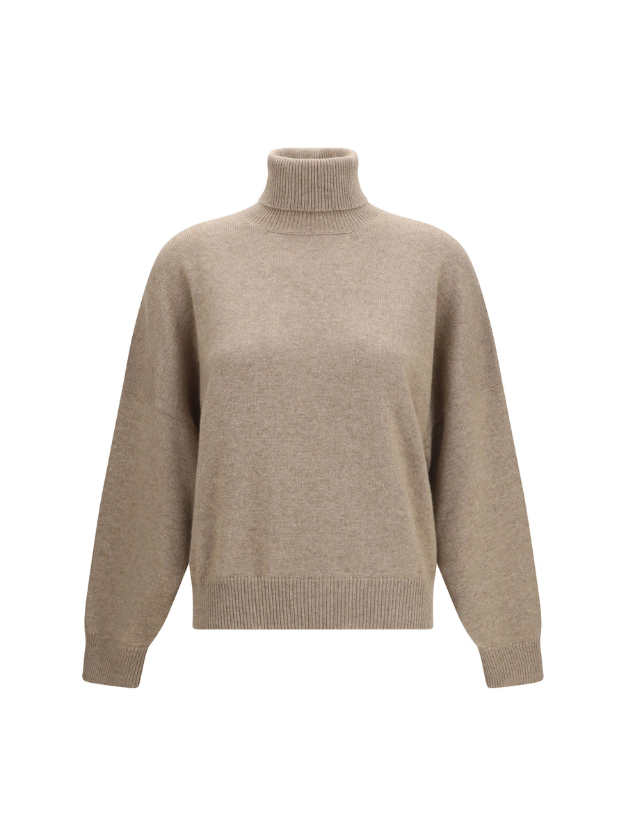 Brunello Cucinelli 100% Cashmere sweater in brown