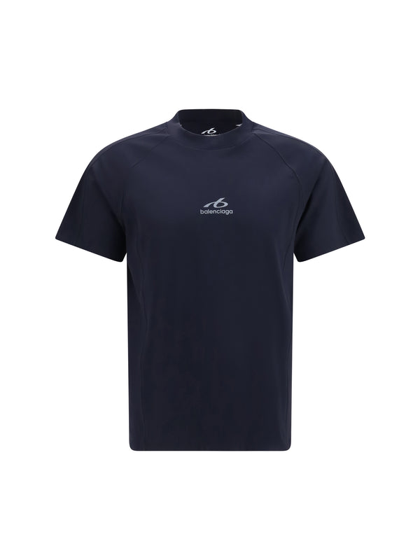 Balenciaga 96% Polyamide t-shirt in navy
