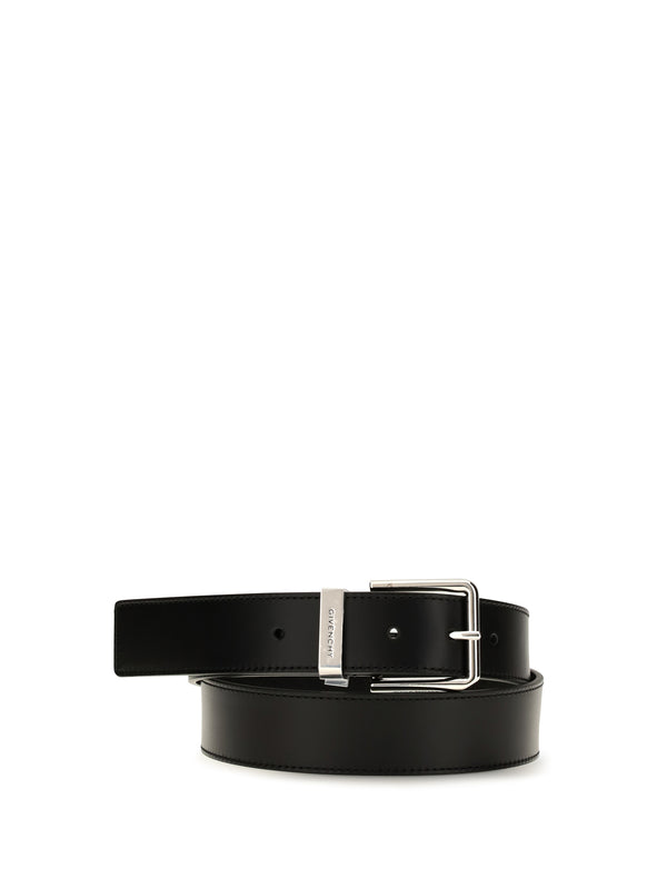 Givenchy 100% calf leather belt in black