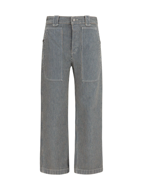 Marant Etoile 65% Polyester trousers in blue