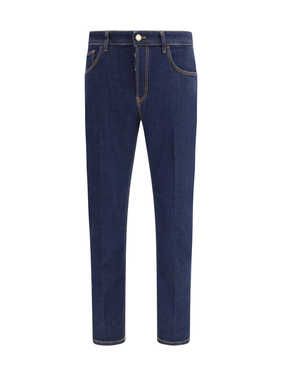 Pt Torino 98% Cotton; 2% Elastane jeans in navy