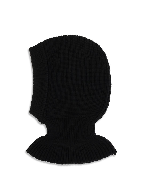 Lemaire TA0029LK1069 100% Merino Wool balaclava in black