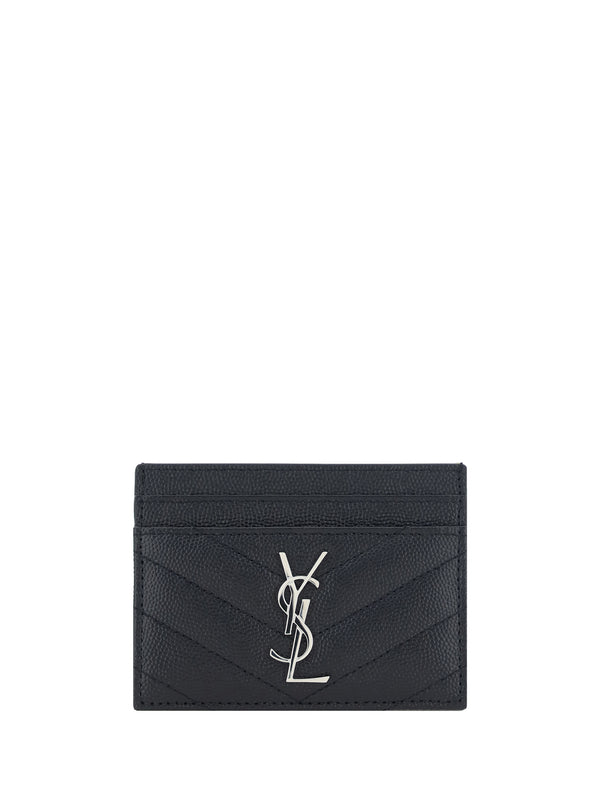 Saint Laurent 100% calf leather (Bos Taurus) card case in black