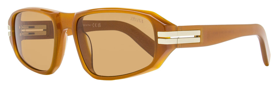 Zegna EZ0262 Plastic (Acetate) sunglasses in brown