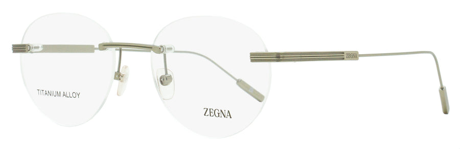 Zegna EZ5263-H Metal (Titanium) eyeglasses in matte palladium