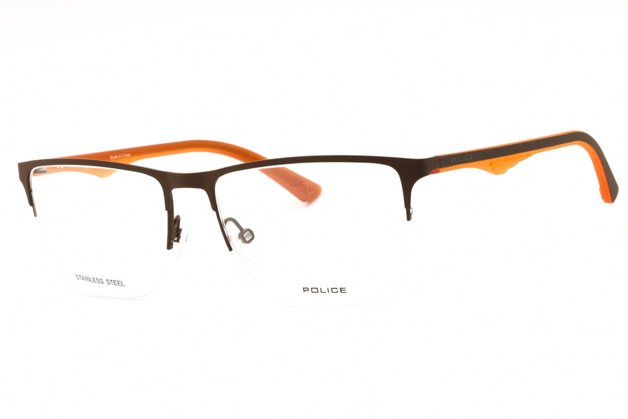 Police Vpl398 Eyeglasses Brown