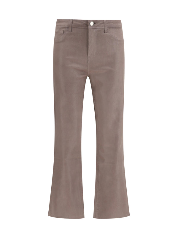L'Agence 86% Cotton; 11% Elastane; 3% Spandex trousers in brown