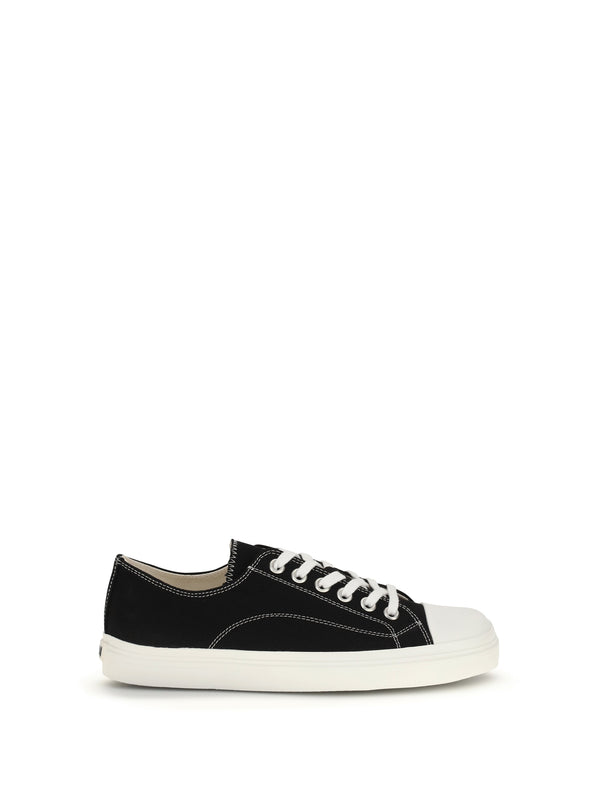 Moschino Upper: 100% cotton; Sole: 100% rubber sneaker in black
