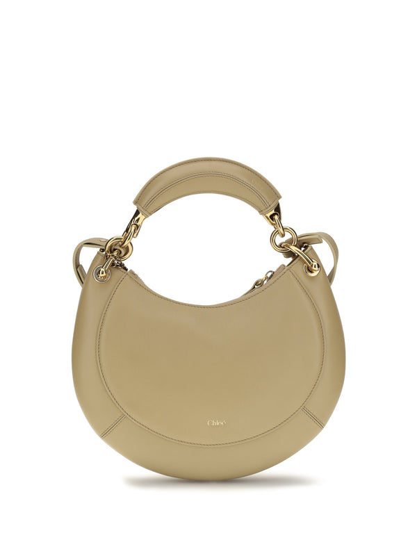 Chloé 100% Calf Leather Bos Taurus shoulder bag in beige