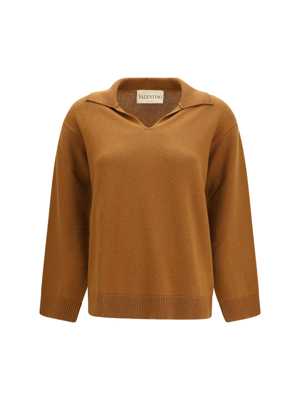 Valentino 100% Cashmere sweater in camel