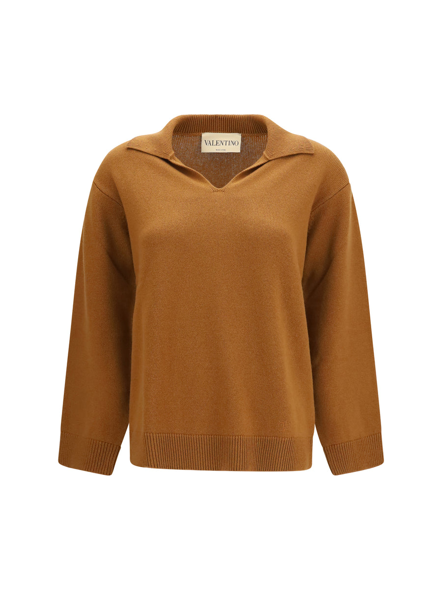 Valentino 100% Cashmere sweater in camel