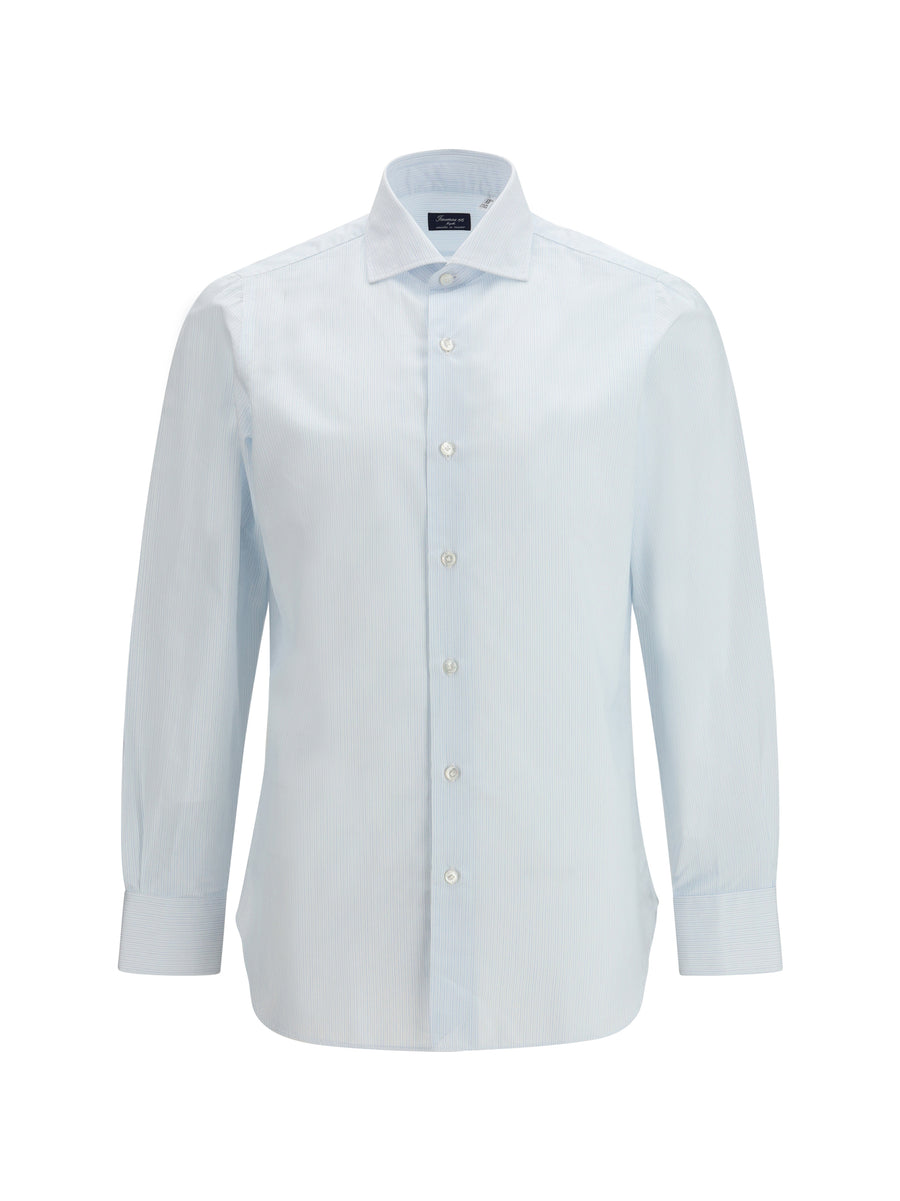 Finamore 100% Cotton shirt in blue