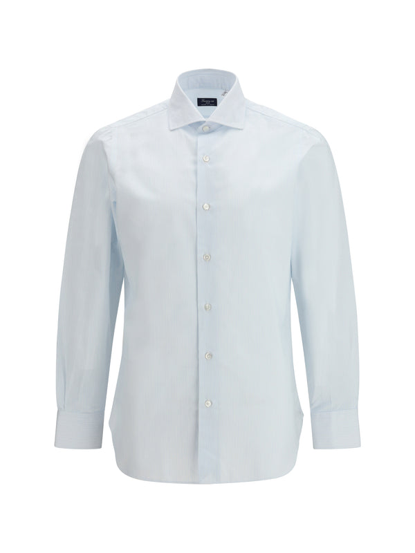 Finamore 100% Cotton shirt in blue