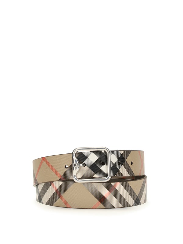 Burberry 100% calf leather belt in beige