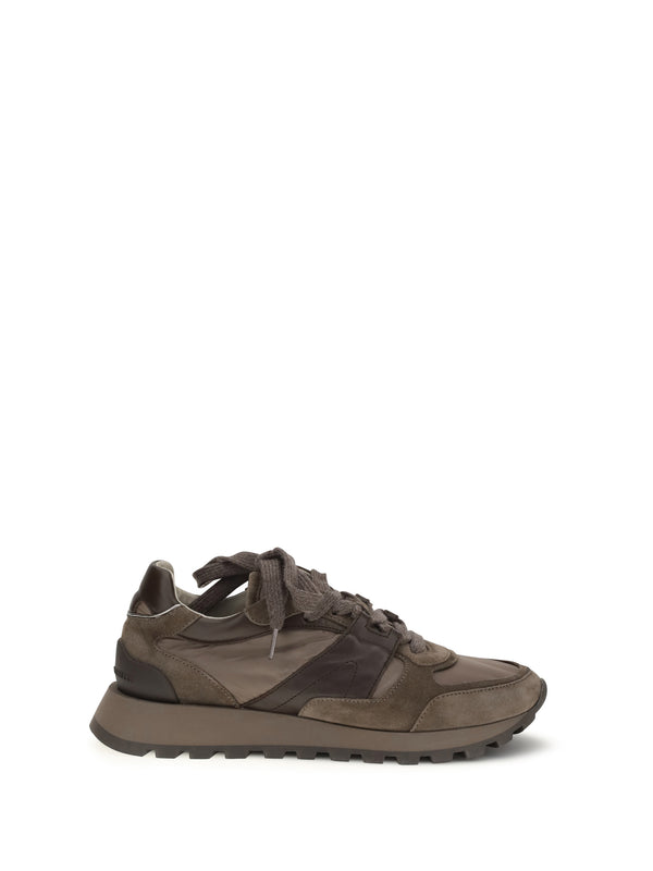 Brunello Cucinelli Upper: 100% calf leather; Sole: 100% rubber sneaker in brown