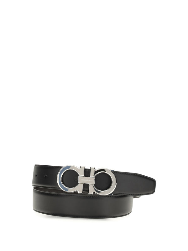 Ferragamo Leather belt in black