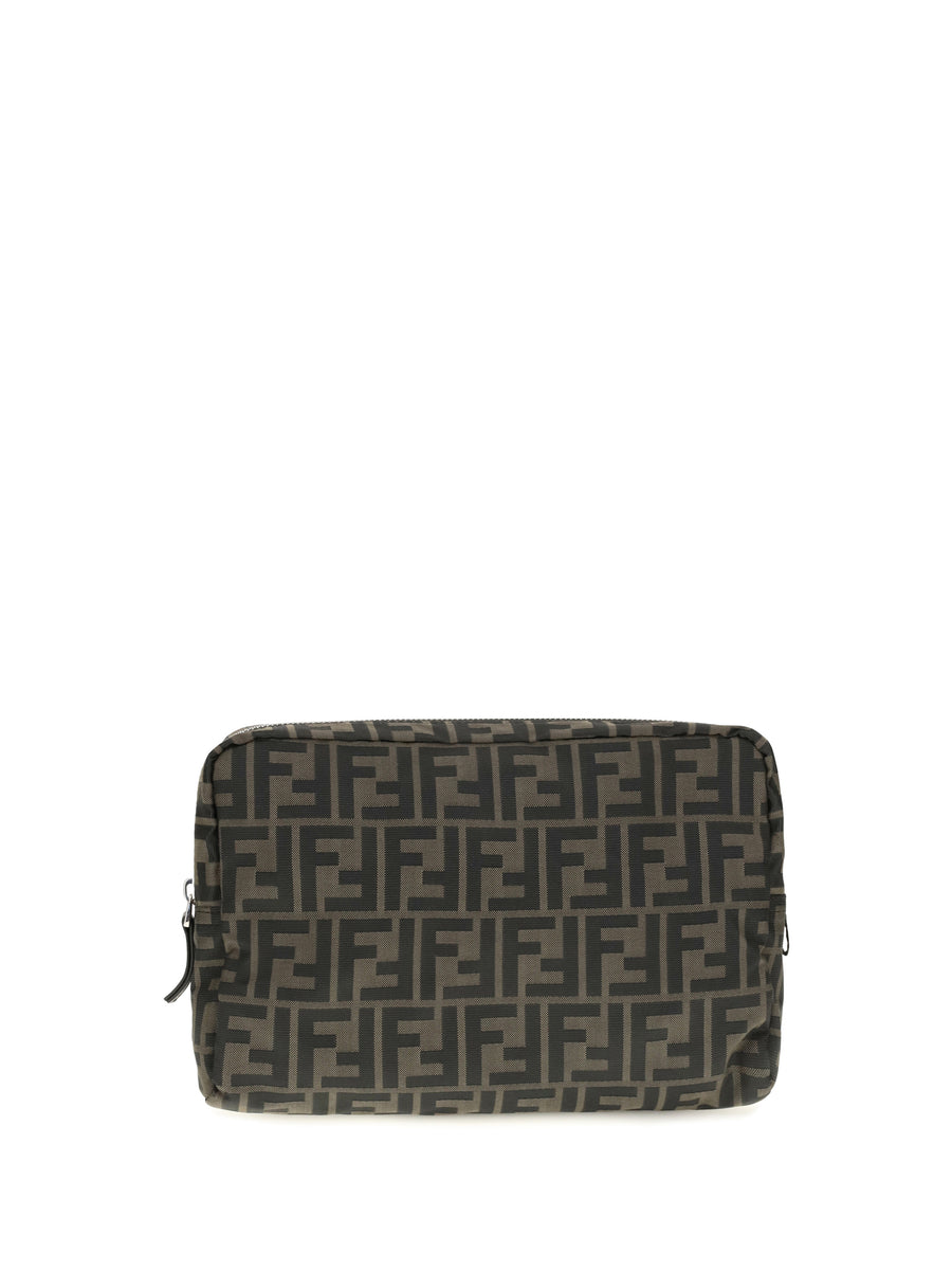 Medium Superlight Ff Zucca Fabric Beauty Case Tab.mr+nero Polyester Cases