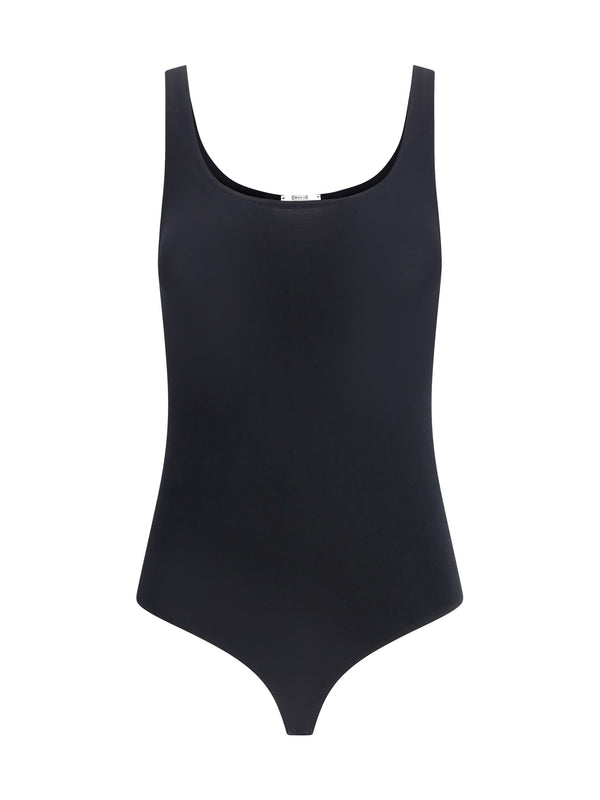 Wolford 48% Cotton bodysuit in black