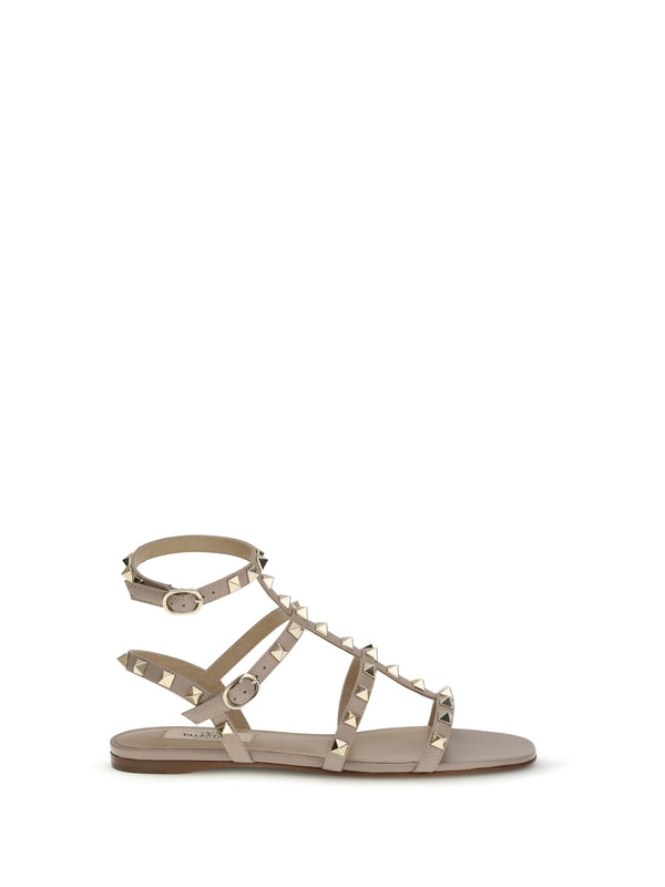 Valentino Garavani 100% Calf Leather Bos Taurus sandal in beige
