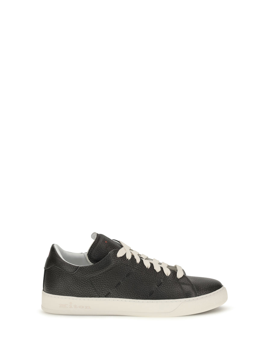 Kiton Upper: 100% calf leather; Sole: 100% rubber sneaker in gray