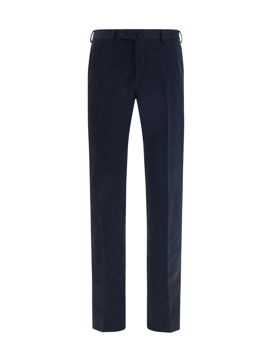 Germano 98% Cotton; 2% Elastane trousers in navy