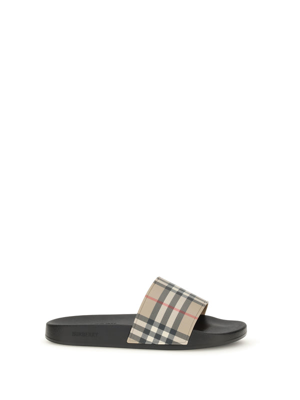 Burberry 100% Rubber slide in beige