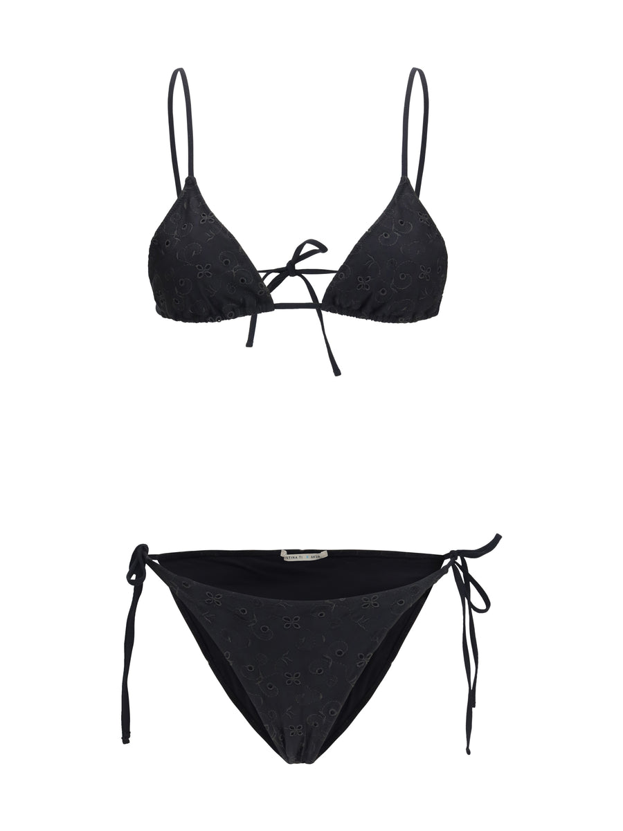 Kristina Ti 96% Polyester; 4% Spandex bikini in black