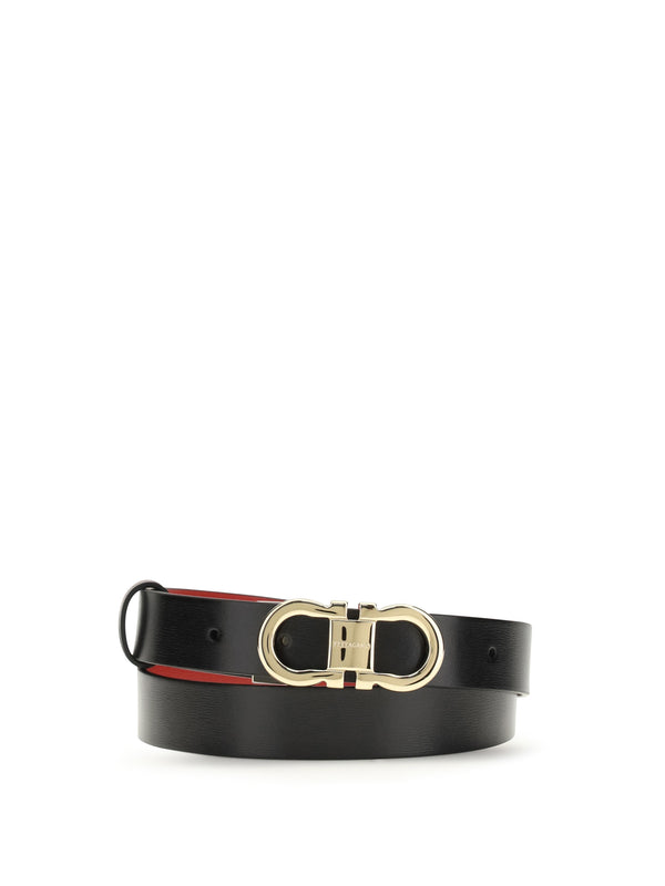 Ferragamo 100% calf leather (Bos taurus) belt in black