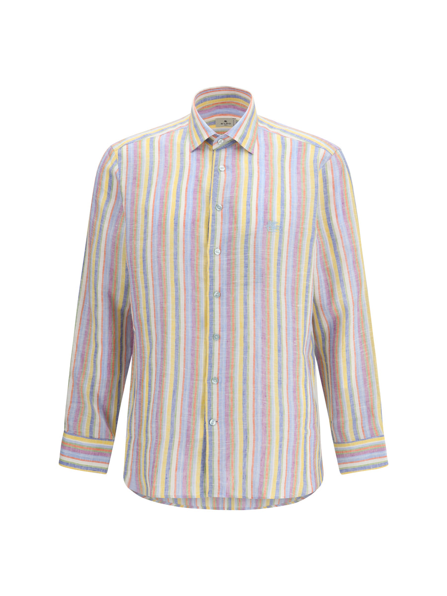 Etro 100% Linen shirt in multicolor