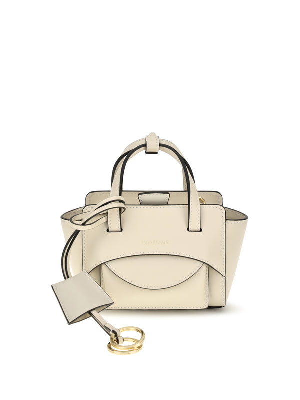 Hidesins 100% calf leather (Bos Taurus) top handle bag in beige