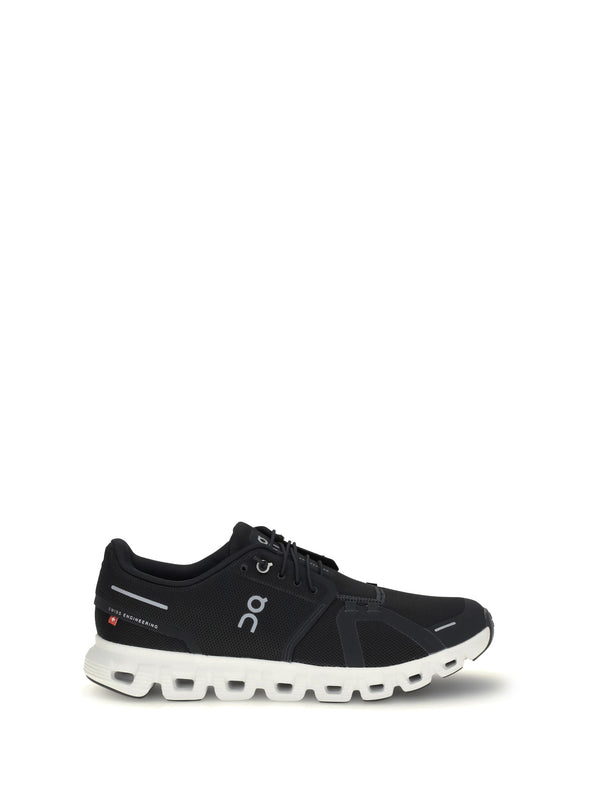 On Upper: 50% recycled polyester sneaker in black