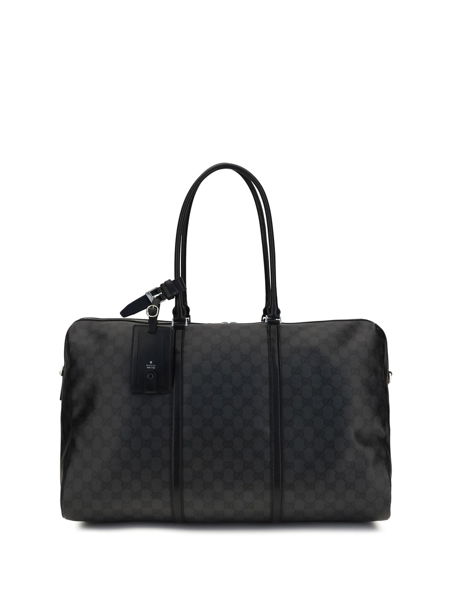 Gucci 45% cotton travel bag in black