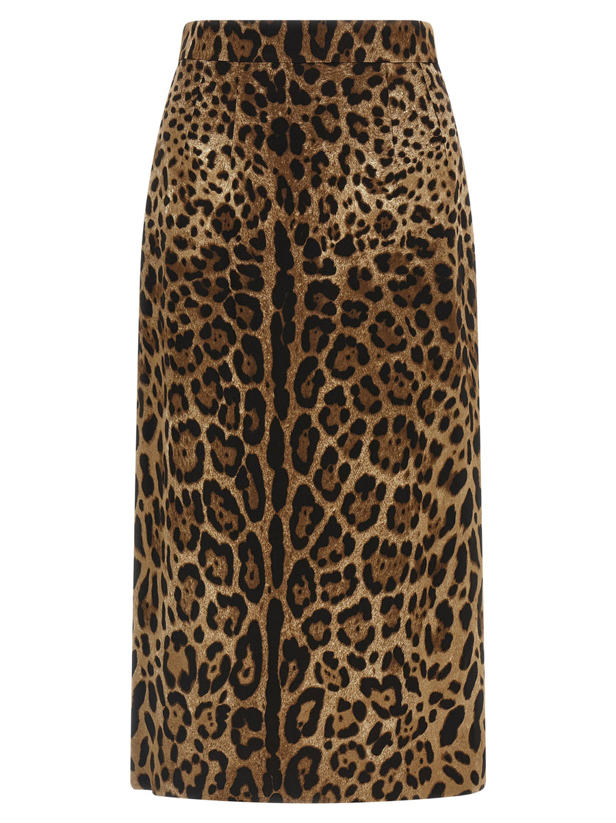 Dolce & Gabbana Leo Skirt — Brown