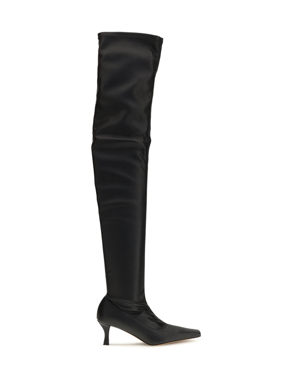 Proenza Schouler Upper: 100% Thermoplastic Polyurethane; Sole: 100% Rubber boot in black