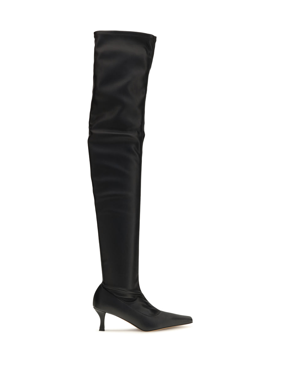 Proenza Schouler Upper: 100% Thermoplastic Polyurethane; Sole: 100% Rubber boot in black