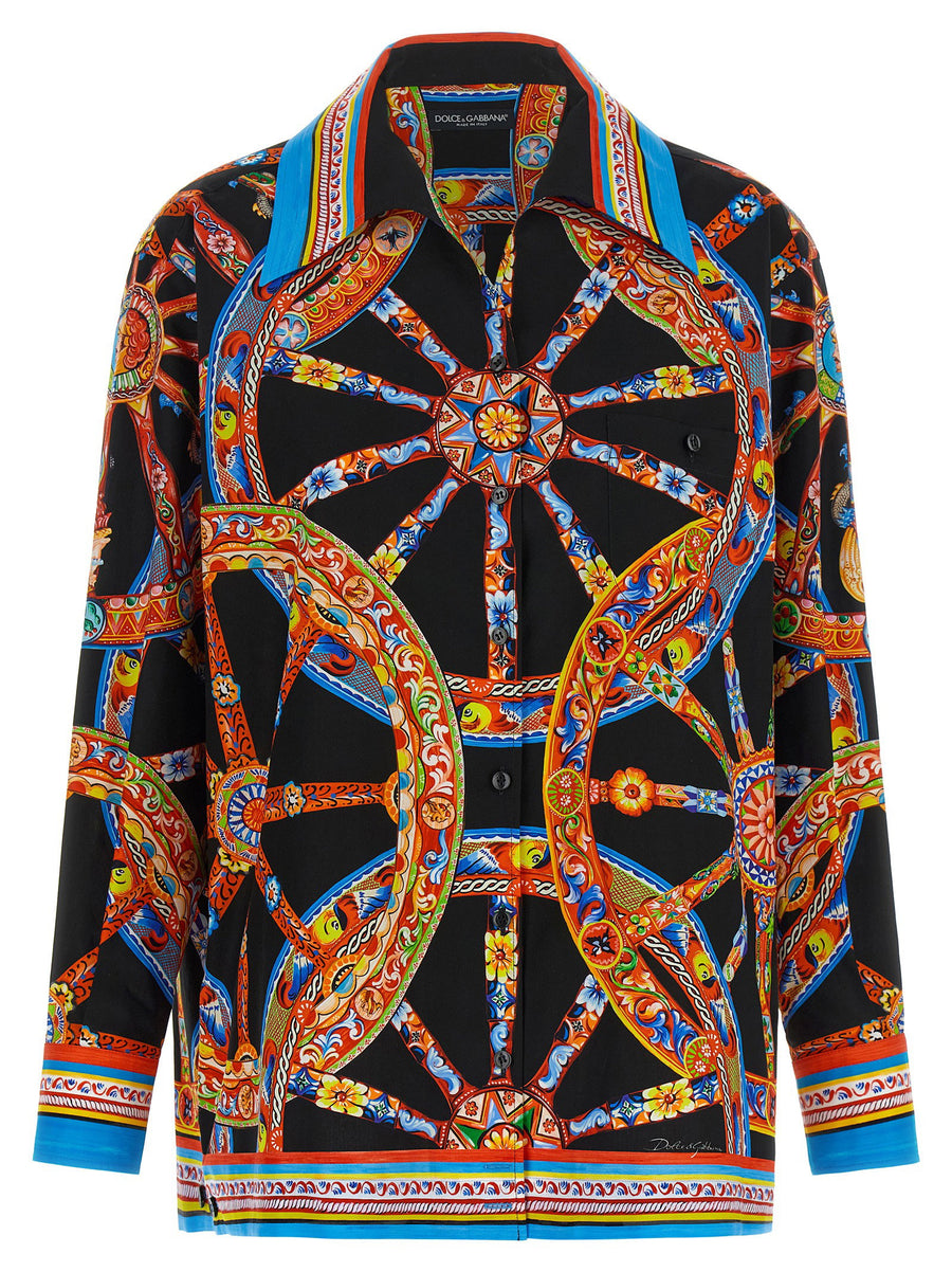 Dolce & Gabbana Hawaii Shirt — Black