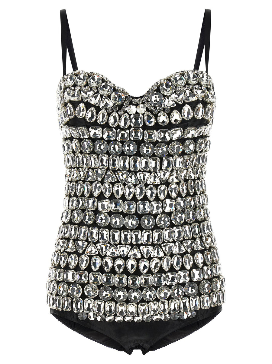 Dolce & Gabbana Crystal Bodysuit