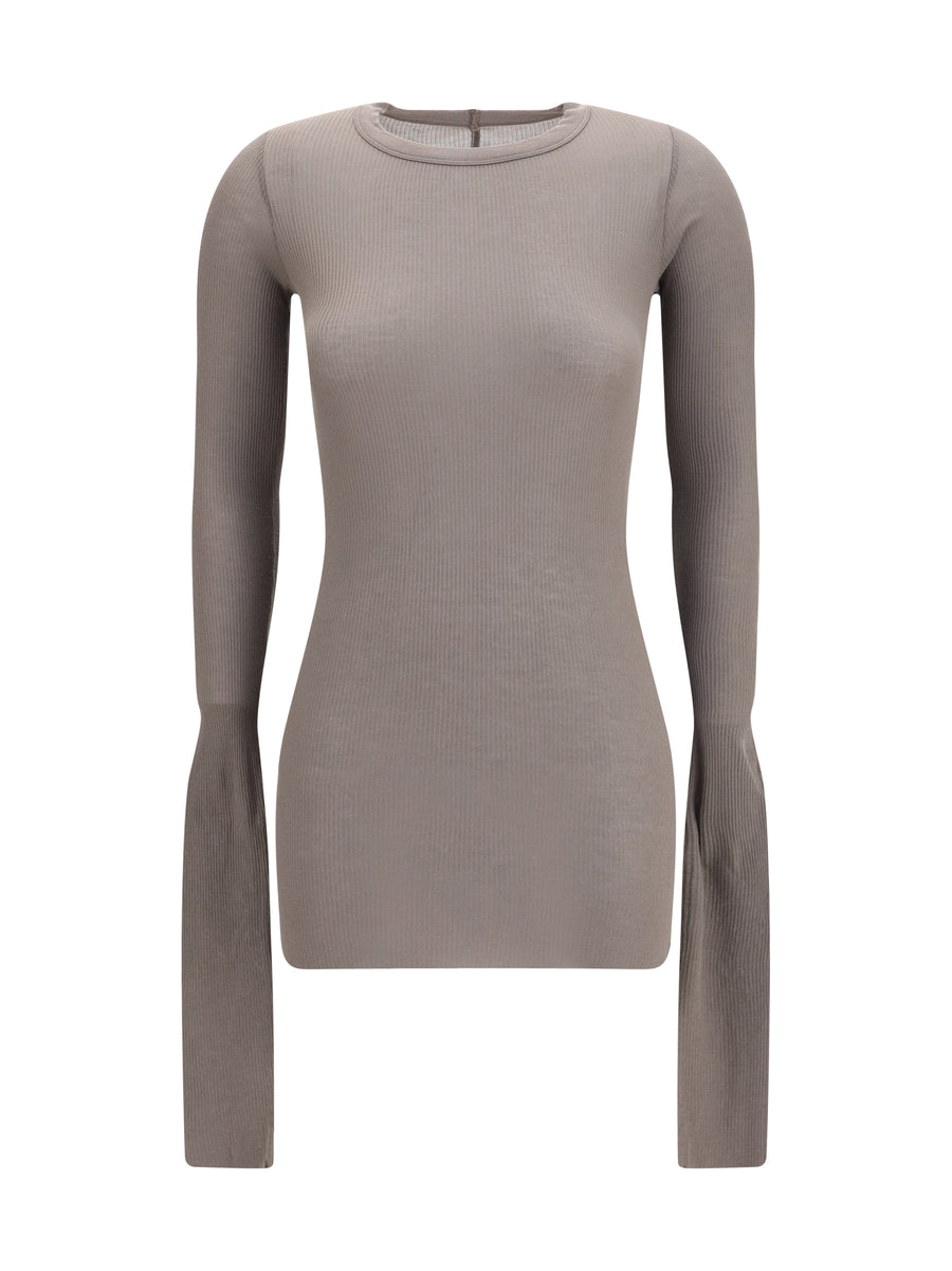 Rick Owens 88% Viscose; 12% Silk sweater in gray