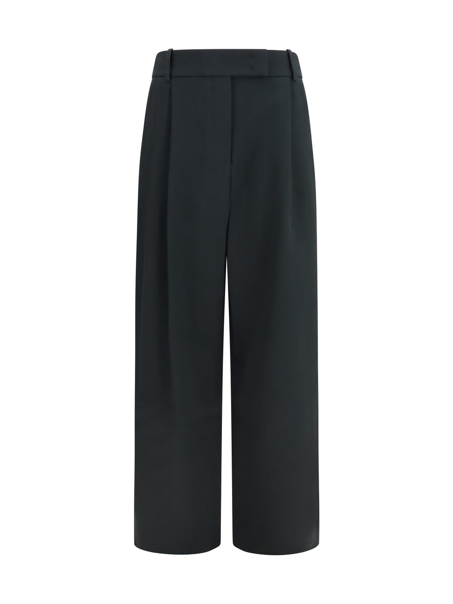 Giorgio Armani 100% Silk trousers in black