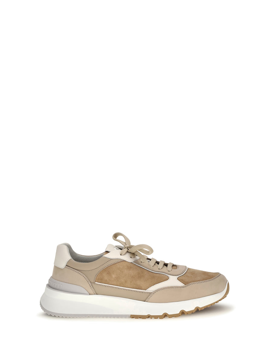Leather Sneakers Siena+beige+sesame+panama