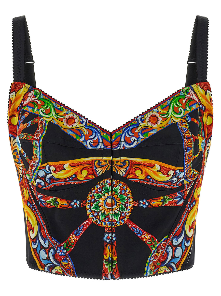 Dolce & Gabbana Carretto Tank Top — Black