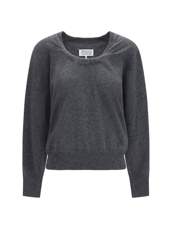 Maison Margiela 100% Merino Wool sweater in gray