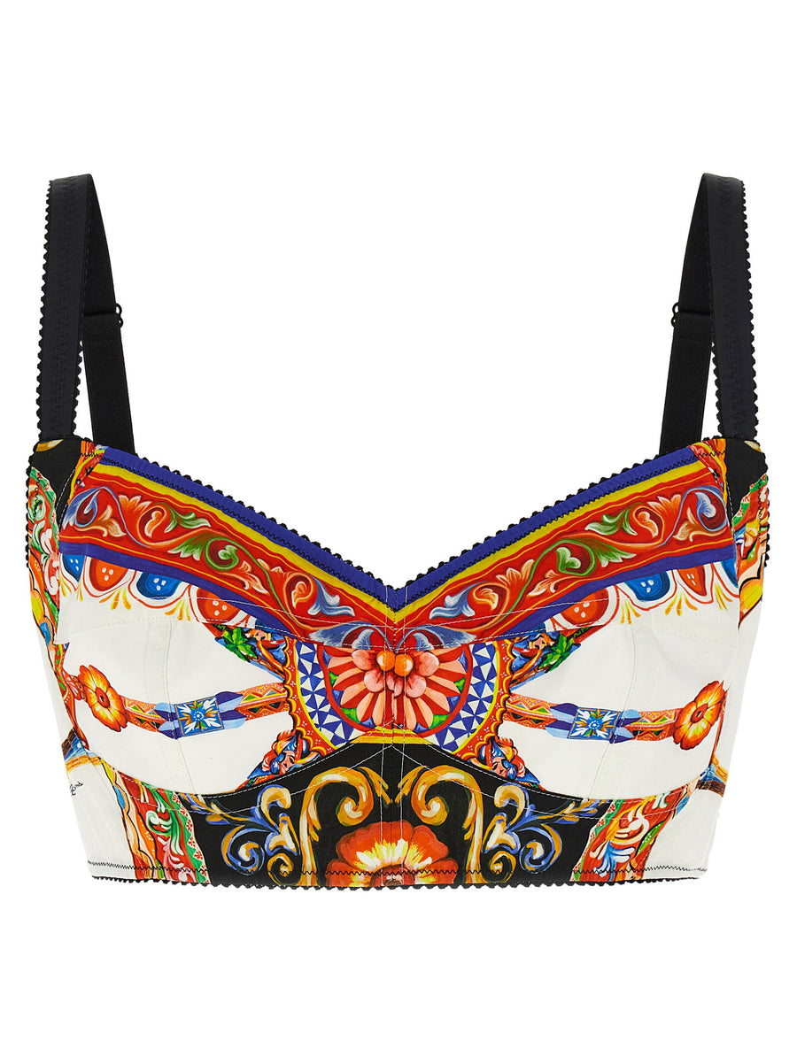 توب قصير Carretto من Dolce & Gabbana — متعدد الألوان