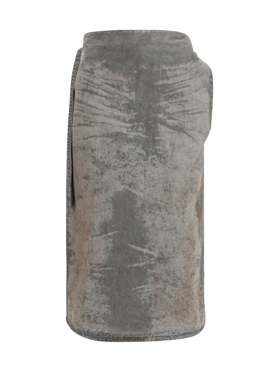 Diesel 100% Lyocell skirt in gray