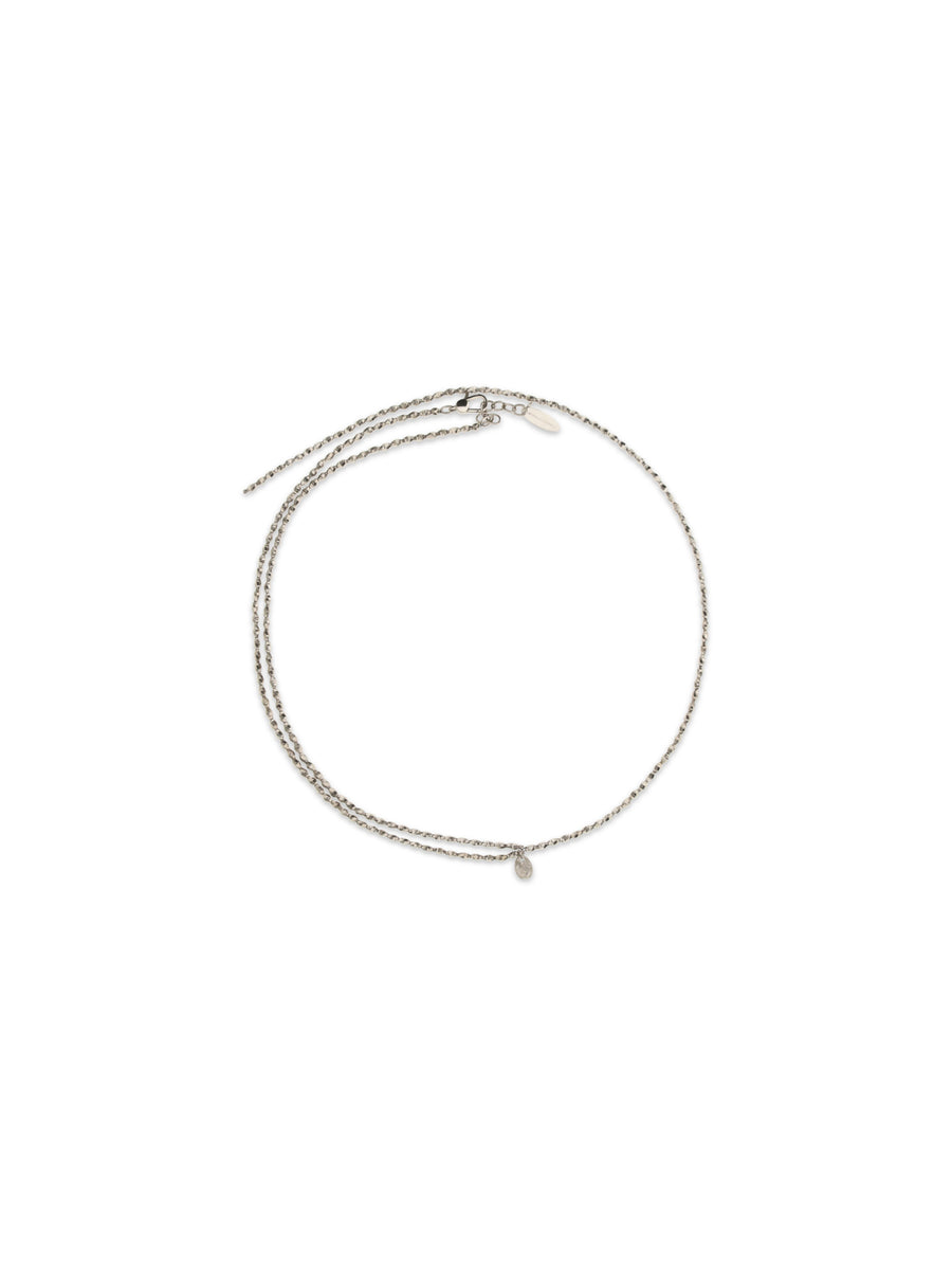 Brunello Cucinelli Metal metallic metallised necklace in silver