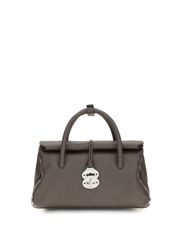 Zanellato 100% Calf Leather Bos Taurus shoulder bag in brown