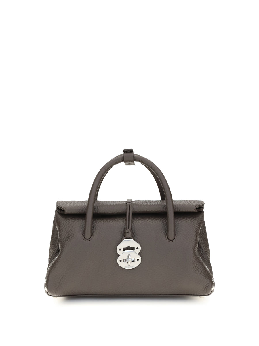 Zanellato 100% Calf Leather Bos Taurus shoulder bag in brown