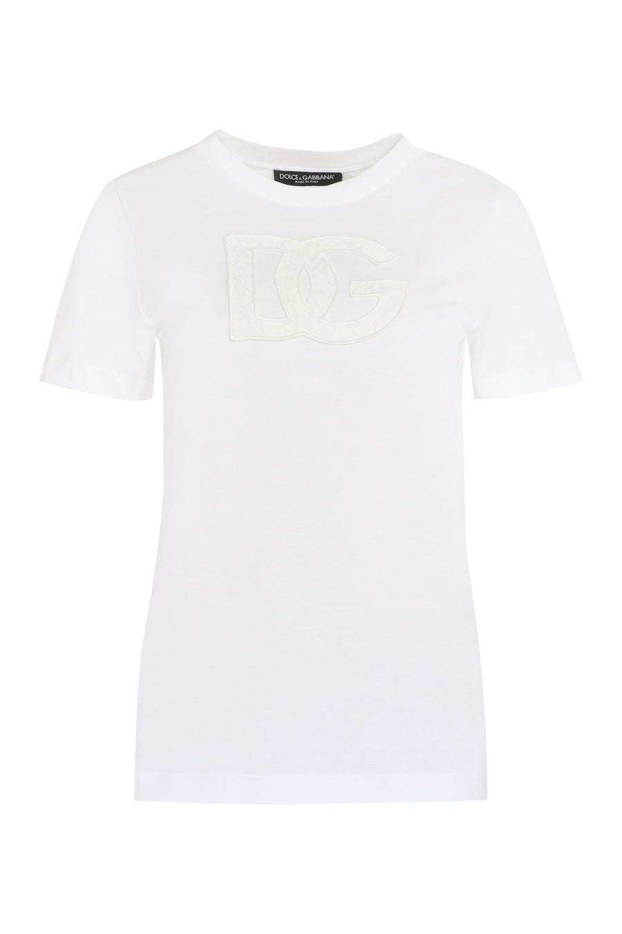 Cotton Crew-Neck T-Shirt White Polyamide T-shirts & Jerseys